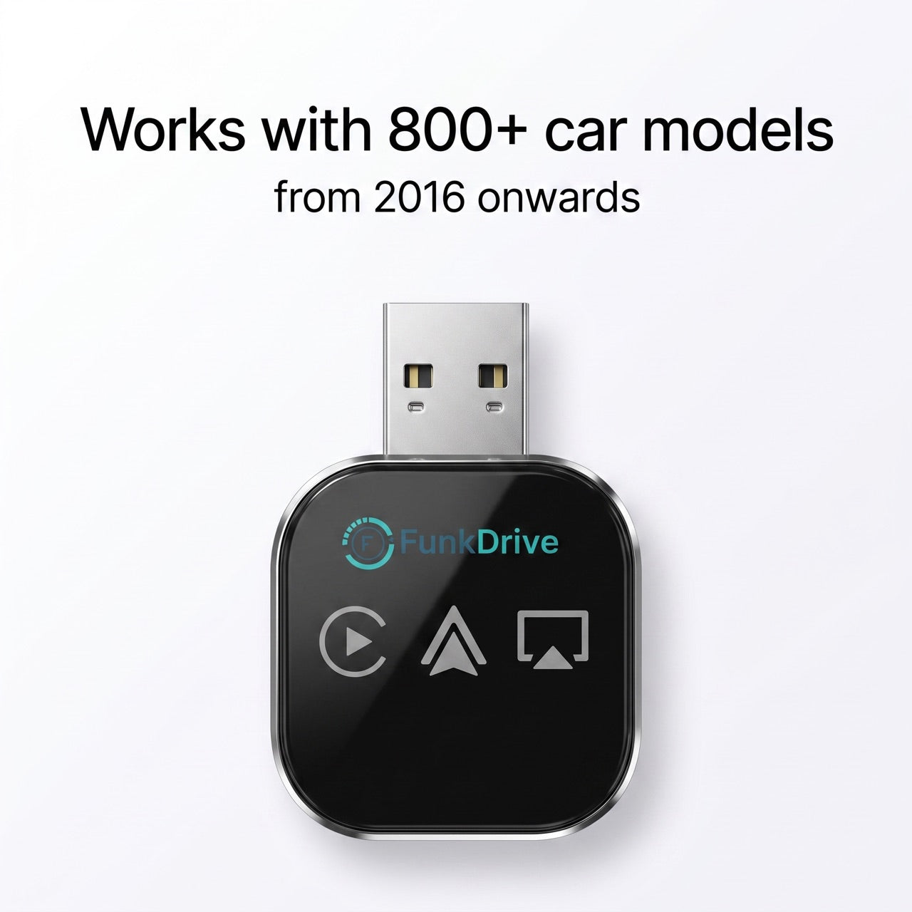 Works with 800+ car models from 2016 on
